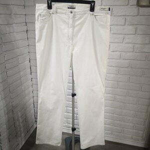 Raphaela by Brax Proform Slim Ladies Size 18R Rosanna Rocket Off White Pants